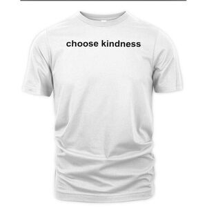 Queer Eye T-Shirt Tee Rainbow Adult Unisex Medium White Choose Kindness LGBT NWT